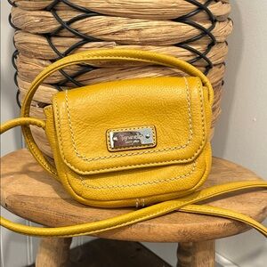 Tignanello mini leather minimalist cross body bag